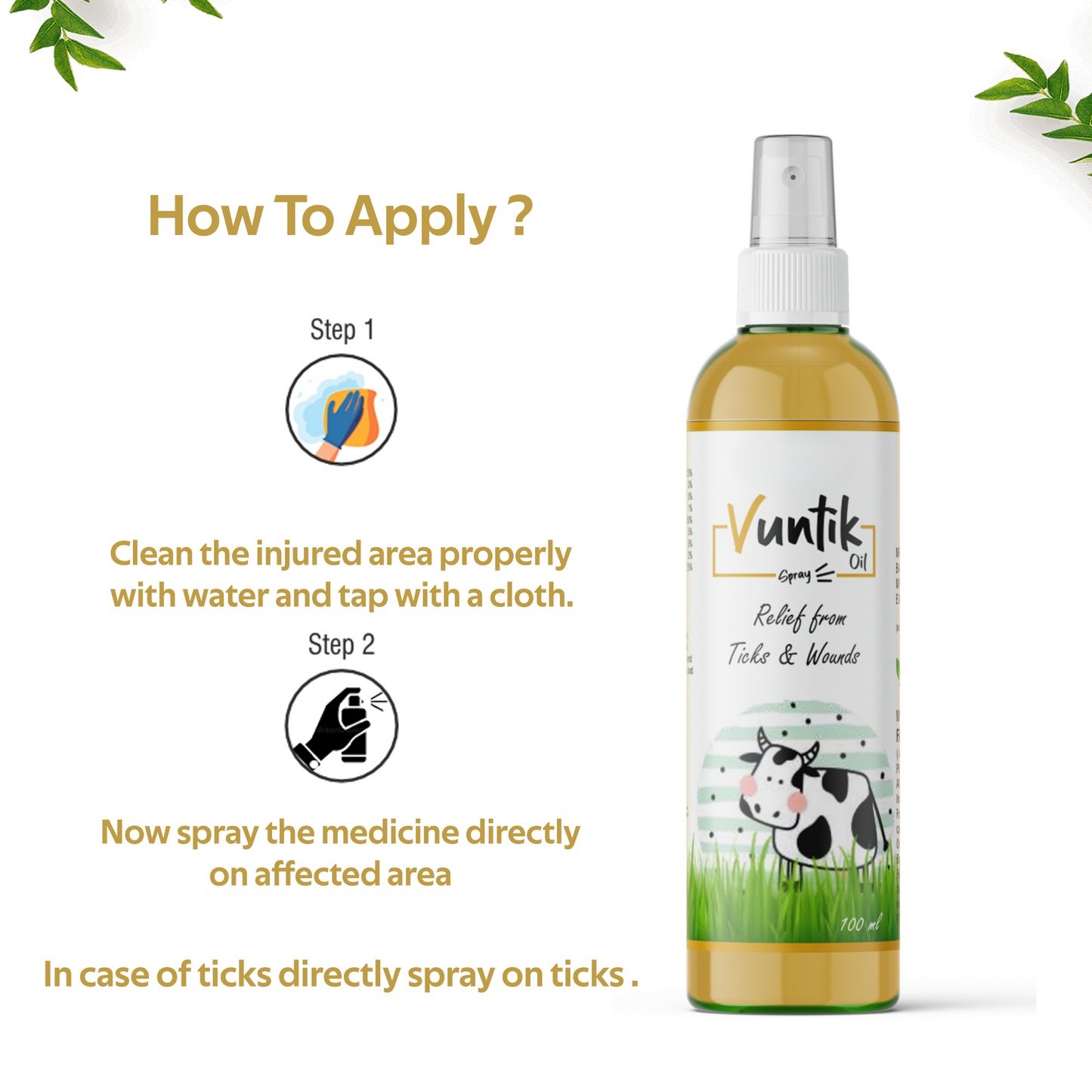 Vuntik Spray – For Wounds & amp; Ticks ( 100ML )