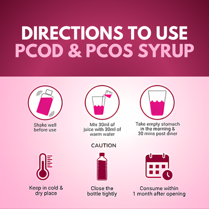 PCOD & PCOS SYRUP – 300 ML - Women Wellness