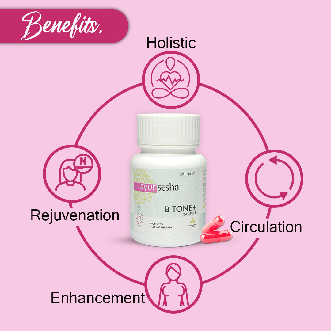 B Tone Plus Capsules Breast Enhancement Capsule Ayursesha