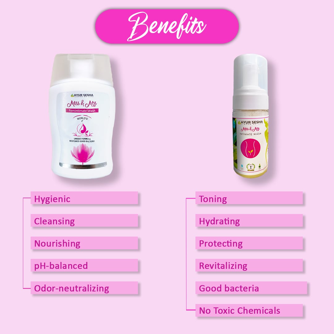 Benefits of Miss & Mrs Foaming and Gel Intimate Wash