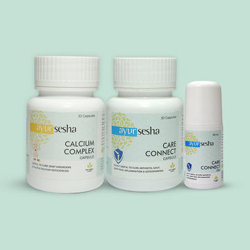 Care Connect Pain Relief Capsule+Oil and Calcium Complex Capsules
