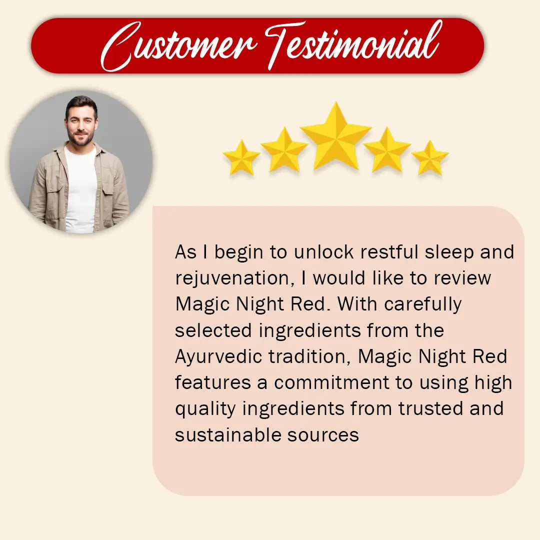 Customer Testimonials For Magic Nights Red Capsule: Ayurvedic Male Enhancement Pills for Energy