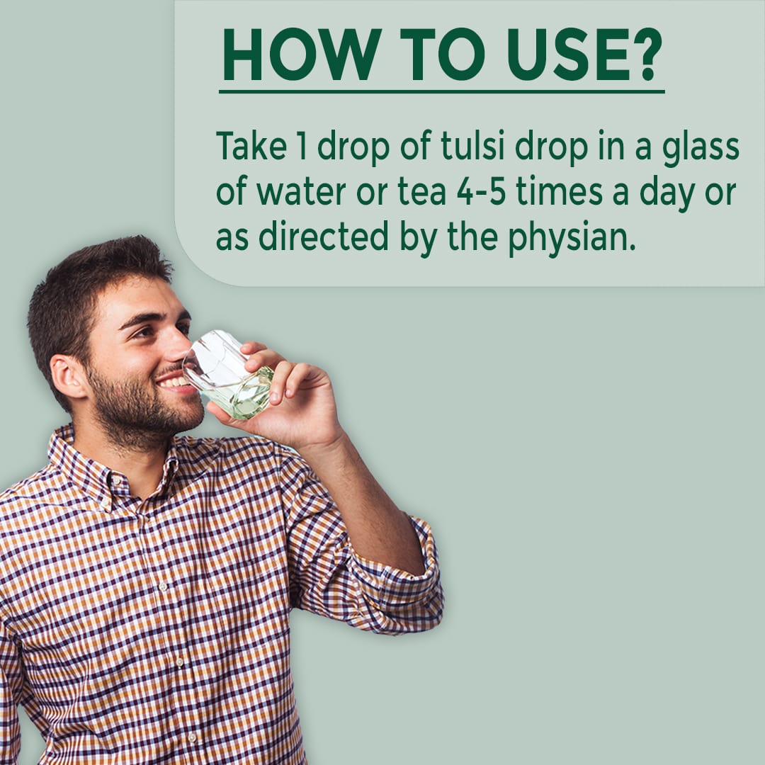 How to Use Ayurvedic Pushp Tulsi Drops - 30ml
