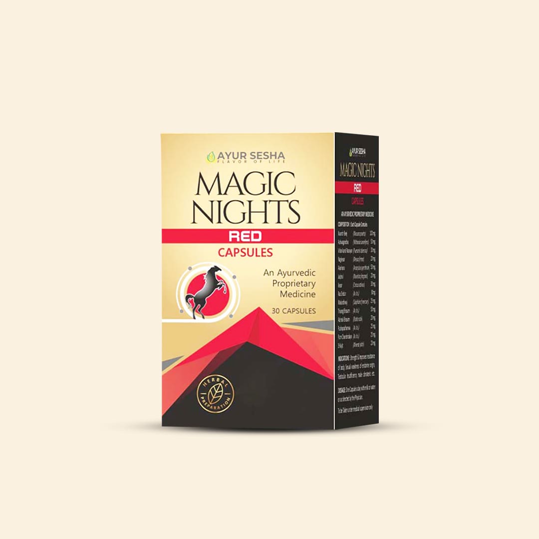Magic Nights Red Capsule: Ayurvedic Male Enhancement Pills for Energy