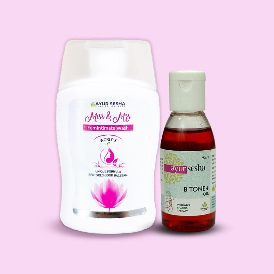 Miss & Mrs Femintimate Wash and B Tone Oil Combo